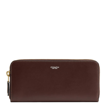 COACH New York Slim Accordion Zip Wallet Accesorio de viaje: soporte para tarjetas de sobres Mujer - Talla única - Arce