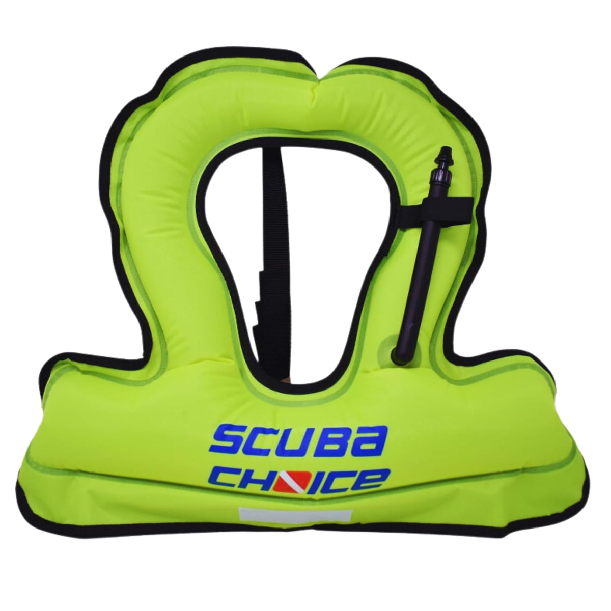 Scuba Choice Youth Kids Snorkel Vest - Safety Floatation Aid, Up to 100 lbs, Adjustable Fit with Name Box & Anti-Ride-Up Strap, Easy Oral Inflator & Secure Crotch Strap