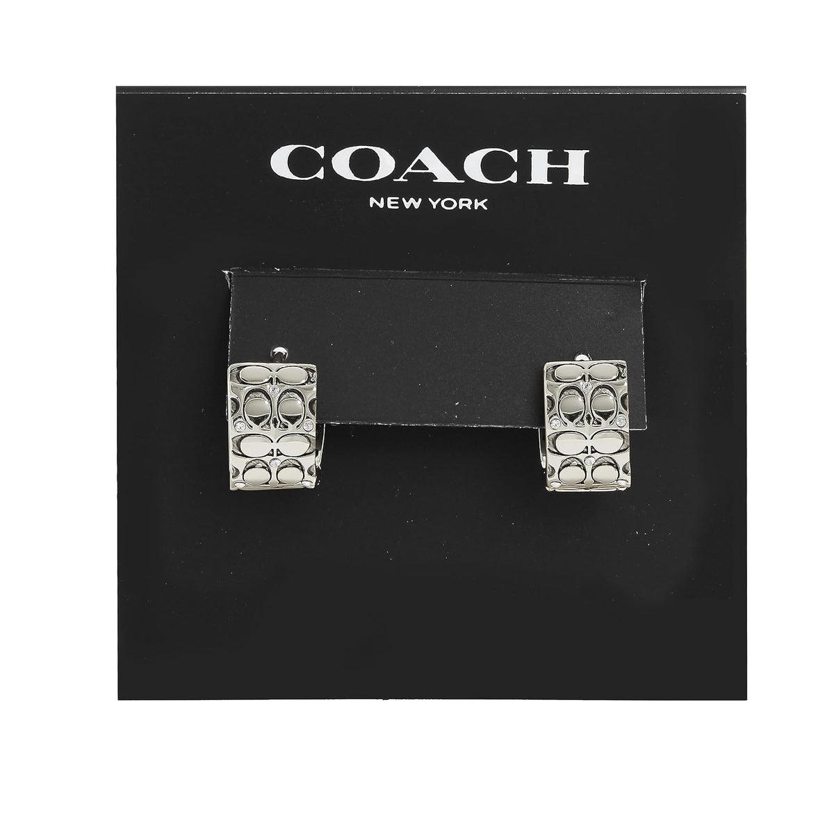 COACH - arete acolchados para mujer