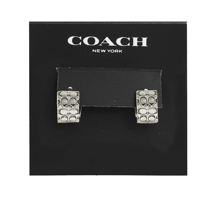 COACH - arete acolchados para mujer