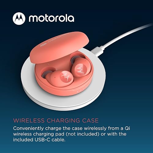Motorola Audífonos Moto Buds 250 Inalámbricos Bluetooth con Micrófono Estuche de Carga Inalámbrica Nueva Línea Motorola 2022