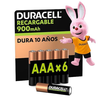 Duracell Pila Recargable AAA - Pack x6 900mAh