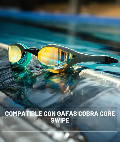 ARENA Cobra Series - Kit de correa de silicona para anteojos de natación, multicolor