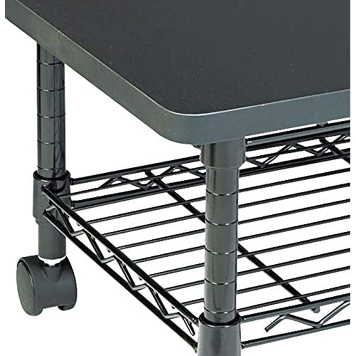 Safco 5206BL Under-Desk Printer/Fax Stand, Black