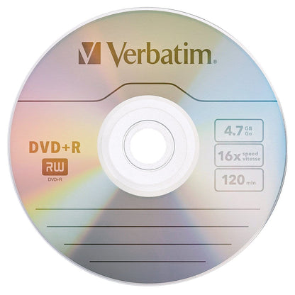 Verbatim 95033 Disco DVD+R grabable, 52x 80 min, 4.7 GB, 25 discos