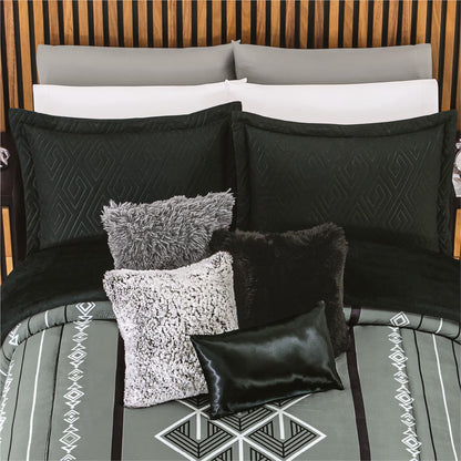 Colchas Concord Cobertor Pachi Flannel, Color Gris, 100% Poliéster, Tamaño King Size, Queen Size, Manta Cálida y Suave para Cama, Ideal para Invierno, 1 Pieza