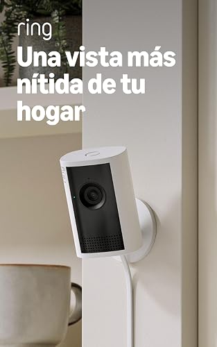 Cámara para interiores 2K Ring (último modelo): Retinal 2K para una calidad de video nítida y realista, zoom 6x mejorado, visión nocturna (negro)