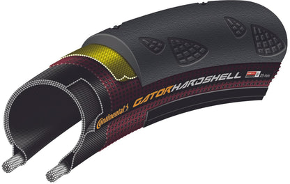 Continental Gator - Neumático rígido para Bicicleta – Clincher, abalorio de Alambre, Carcasa Dura, Negro, 27.5 Pulgadas, 700 x 23, 25, 28 o 32 tamaños