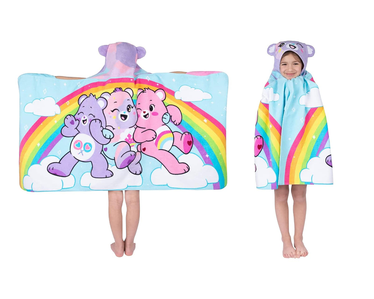 Care Bears - Toalla de Toalla de Rizo de algodón Suave para baño, Piscina, Playa, 24 x 50 Pulgadas, por Franco Kids - 24 in x 50 in - Rosa
