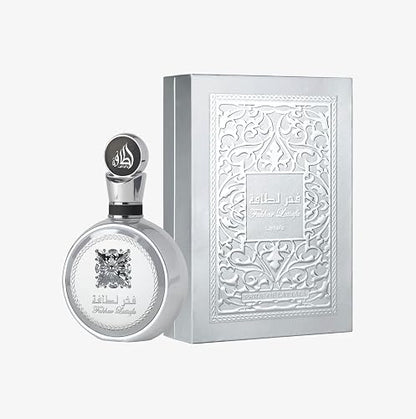 Lattafa Fakhar Platin – Citrus, Spicy, Aromatic, Woody – Eau de Parfum Spray Long-Lasting Fragrance for Unisex, 3.4 Ounce / 100 ml