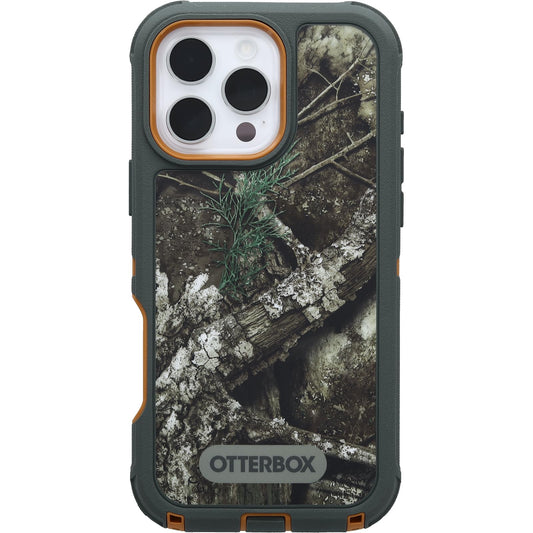 OtterBox - Funda para iPhone 16 Pro MAX Defender Series - Realtree APX | Funda para iPhone resistente, resistente y duradera, a presión en MagSafe, de revestimiento múltiple, absorción de impactos
