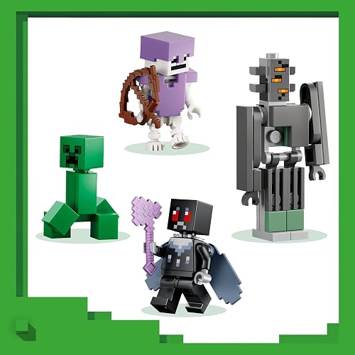 LEGO Minecraft El Jardín Pálido – Set de Construcción – Bioma Minecraft para Niños y Niñas Mayores de 7 años – Figuras de Hombre Polilla, Creeper, Esqueleto y Crepitante – 21586