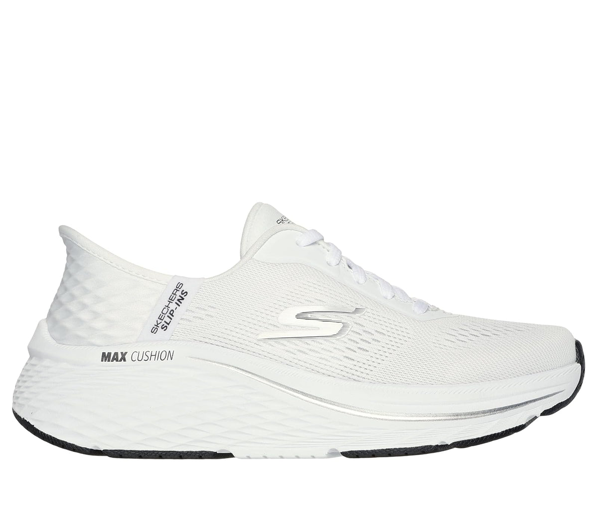 Skechers MAX Cushioning Elite 2.0 Vanish - Tenis sin Cordones para Mujer | Pantuflas manos libres, amortiguación máxima, espuma viscoelástica refrigerada por aire, entresuela Ultra Go