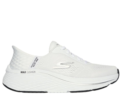 Skechers MAX Cushioning Elite 2.0 Vanish - Tenis sin Cordones para Mujer | Pantuflas manos libres, amortiguación máxima, espuma viscoelástica refrigerada por aire, entresuela Ultra Go