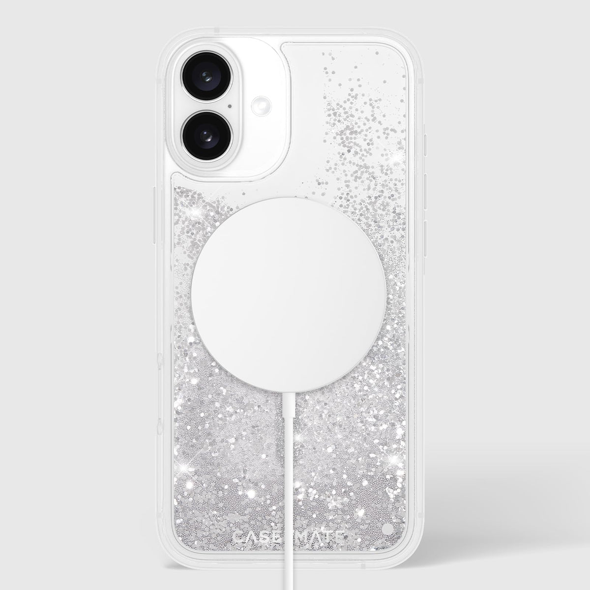 Case-Mate - Funda para iPhone 16 Plus [Compatible con MagSafe] - Funda para teléfono con Purpurina líquida Brillante con protección contra caídas de 12 pies, Cubierta magnética Premium para iPhone 16