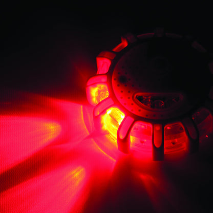 Wagan Fred, Discos de luces LED de emergencia para carretera, Anaranjado, Paquete de 3