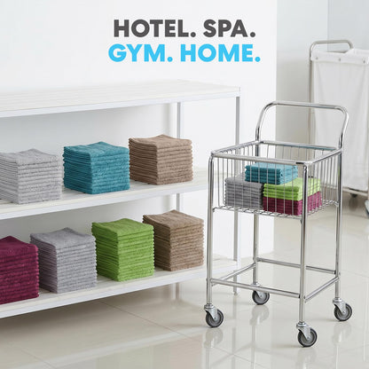 Cleaning Solutions 79148 Multi Washcloths (Pack of 60) Ideal for Home, Bath, Gym, Office and Commercial Use. Size x 12”, 5 Colors Included, 60 Pack 60 Pack