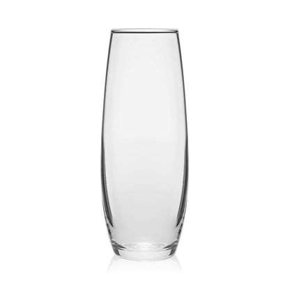 Libbey Juego de 6 Copas Flauta de Vidrio Stemless de 283 ml