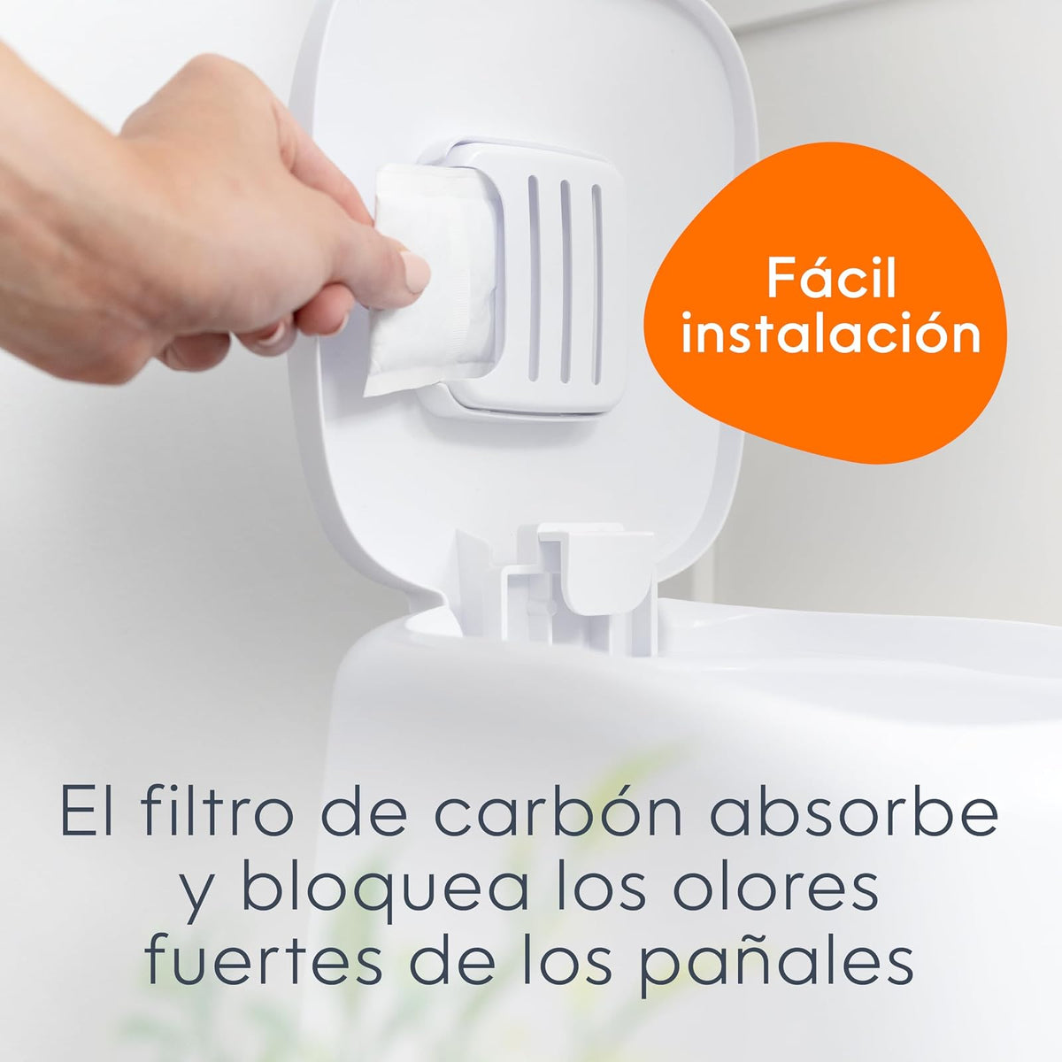 Filtros de Carbón Diaper Genie| Paquete de 4 | Compatible con los botes Diaper Genie Complete y Platinum