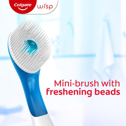 Colgate Max Fresh Wisp Disposable Mini Toothbrush, Peppermint - 24 Count (4 Pack)