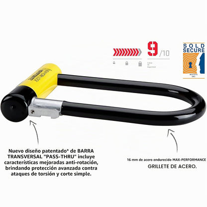 Kryptonite New-U New York Standard Heavy Duty Bicycle U Lock Bike Lock