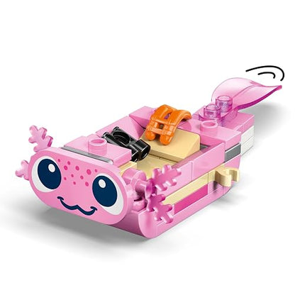 LEGO Friends Aventuras en el Barco-Ajolote – 1 Minipersonaje, 1 Micropersonaje, 2 Ajolotes de Juguete – Juego Simbólico con Minibarco y Chalecos Salvavidas – Desde 5 Años – 42681