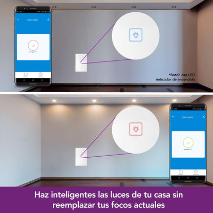 Lloyd's Interruptor Inteligente WiFi de Pared Compatible con Alexa