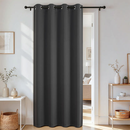 Joydeco Cortinas Opacas 2 Paneles, Aislamiento Térmico - Gris - 101.6An x 198.1Al cm (1 Paneles)