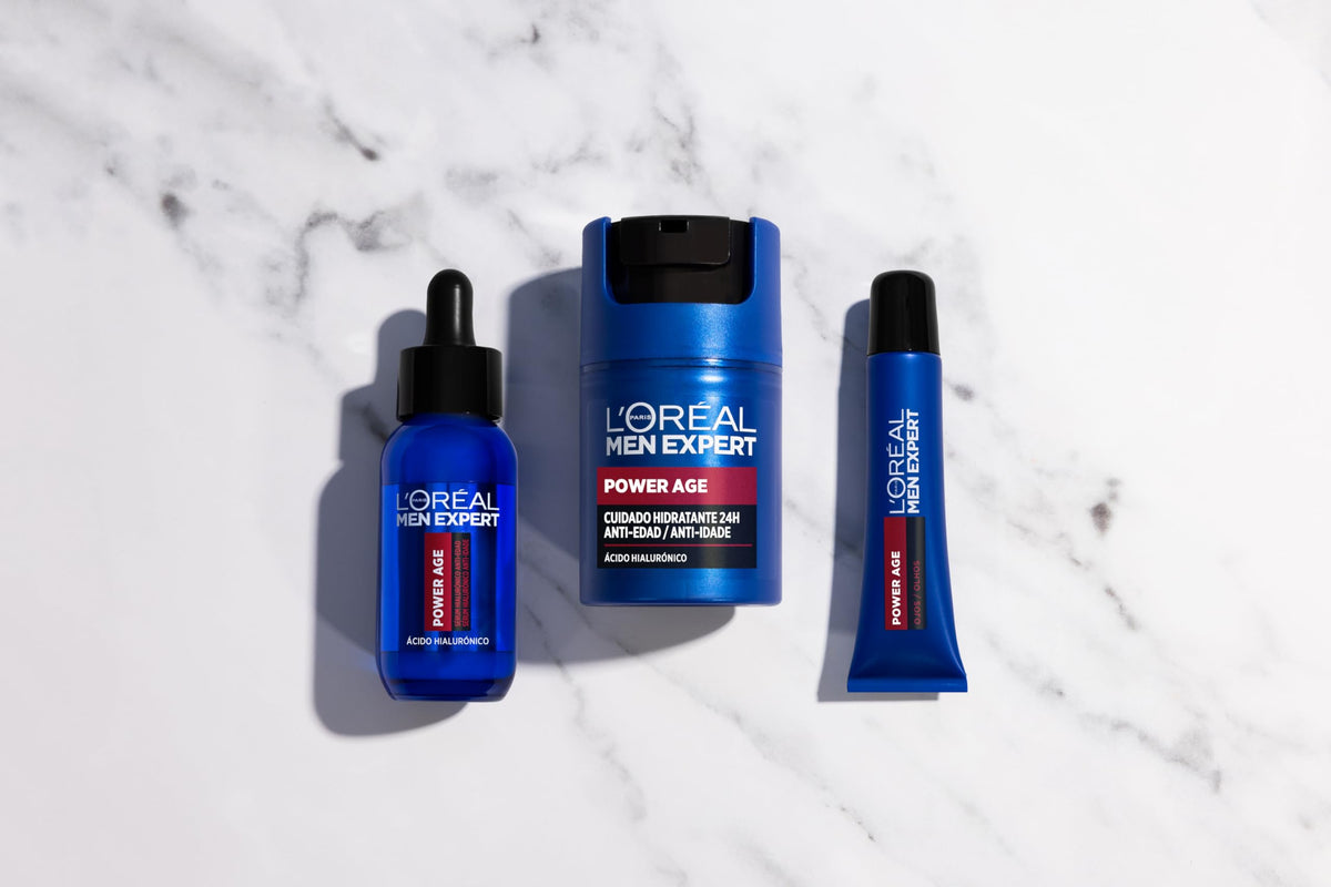 L`OREAL Men Expert Crema Hidratante Anti-Edad Integral con Extracto de Viña Francesa - 1 x 50 ml