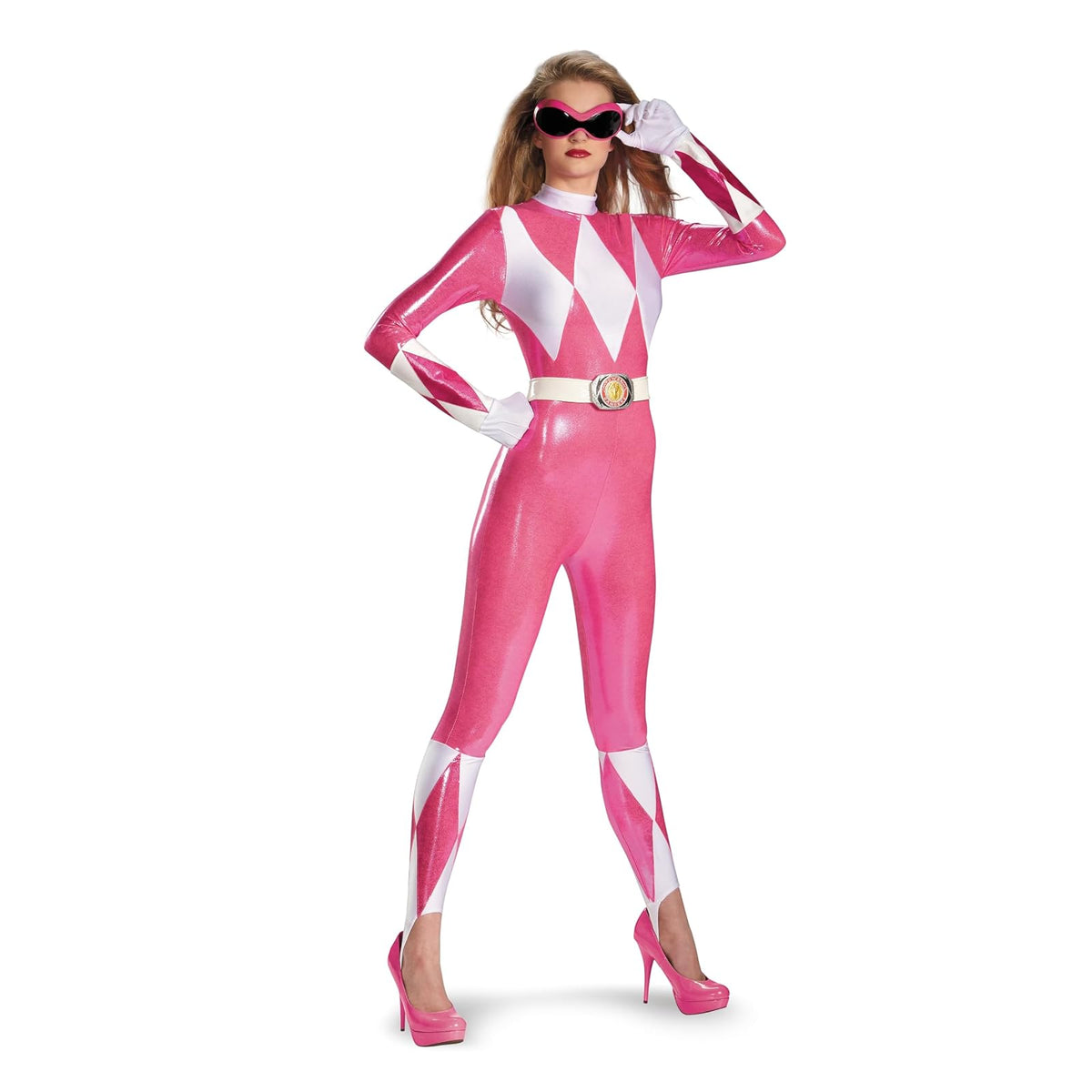 Disguise Sabans Mighty Morphin Power Rangers Rosa Ranger Sassy Bodysuit Disfraz, Color Multi, Talla Pequeño/4-6