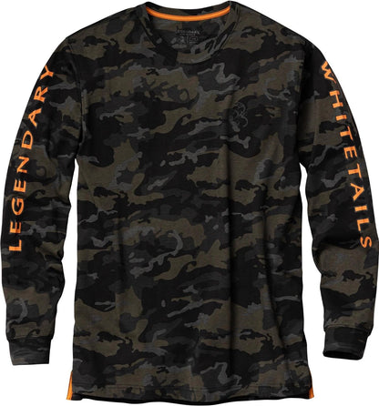 Legendary Whitetails Playera de Manga Larga para Hombre - Nocturnal Camo - M