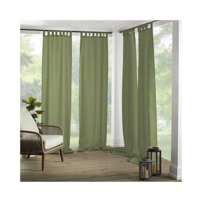 Elrene Home Fashions Cortina de Lengüeta para Interior y Exterior - 132.1An x 213.4Al cm (1 Paneles) - Verde