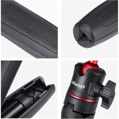 ULANZI MT-08 - Varilla de extensión para iPhone 11 Pro MAX Samsung Cámara Sony Canon Nikon Vlogging Smartphone teléfono Celular Negro/Rojo