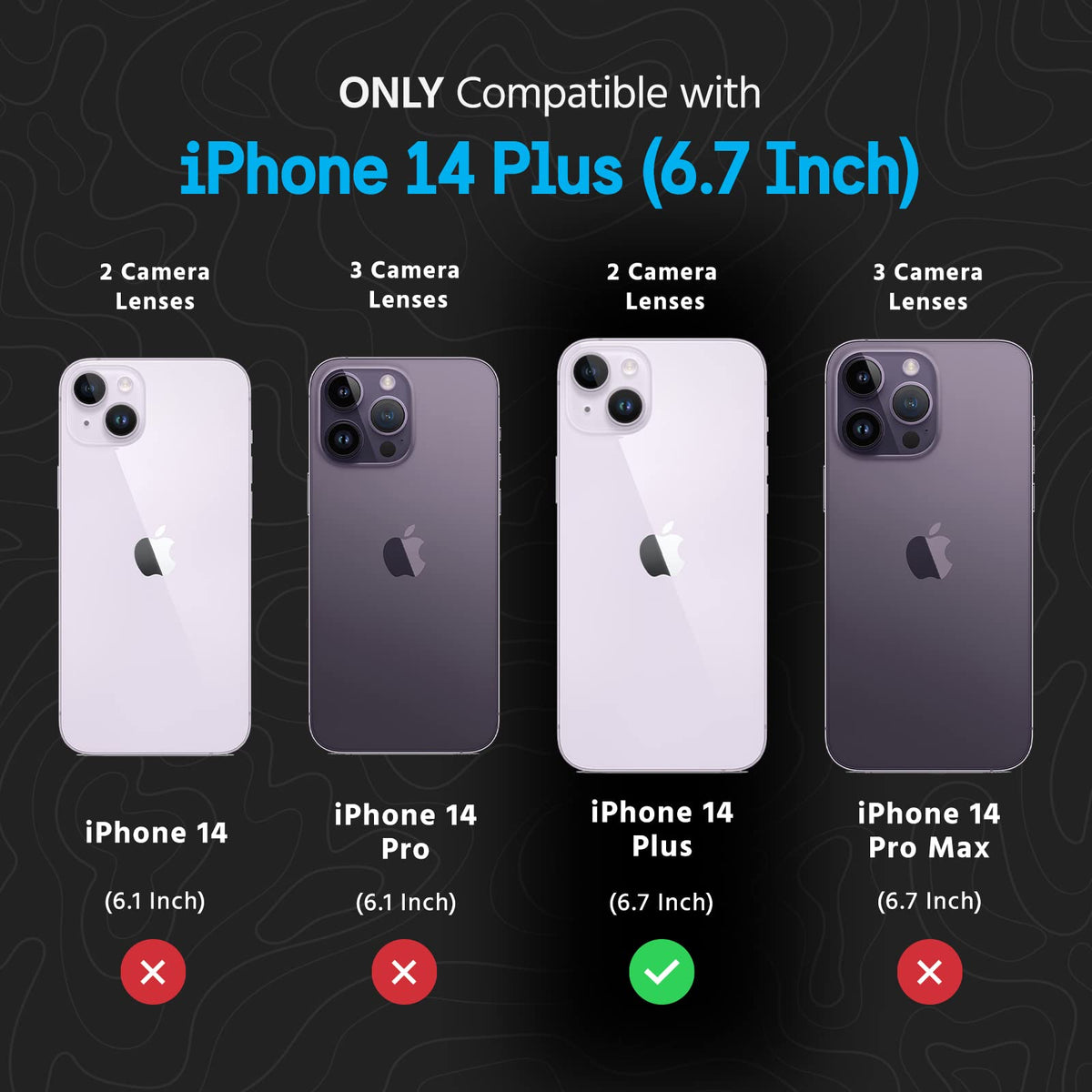 Case-Mate Pelican Voyager - Funda magnética con Clip para cinturón para iPhone 14 Plus Compatible con MagSafe, con protección contra caídas de Grado Militar de 18 pies - Transparente