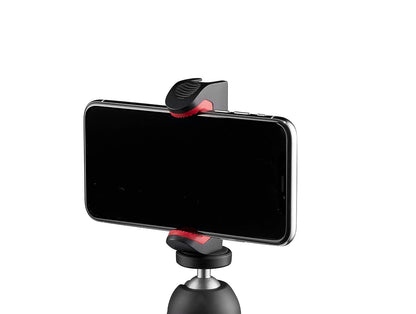 Manfrotto - Abrazadera Universal para Smartphone, versión Pro (MCPIXI), para Mini trípode, trípode de Mesa, trípode Compacto, vlogging, Negro