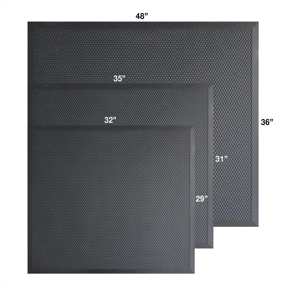 Rubber-Cal - Tapete de Aterrizaje Deslizante para Patio de recreo, 36 x 48 Pulgadas