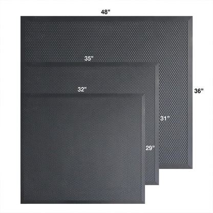 Rubber-Cal - Tapete de Aterrizaje Deslizante para Patio de recreo, 36 x 48 Pulgadas