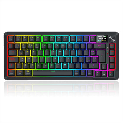 Redragon Teclado Gamer Mecanico Ucal K724 RGB, Inalambrico, LCD, Español