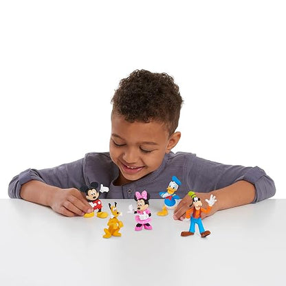 Just Play Conjunto de Figuras coleccionables Mickey Mouse de Disney Junior, Paquete de 5 Figuras coleccionables de 7,6 cm, Juguetes para niños a Partir de 3 años