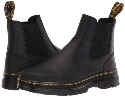 Dr. Martens 2976 Chelsea - Botas unisex, negro (Black Wyoming), 7 Women/6 Men