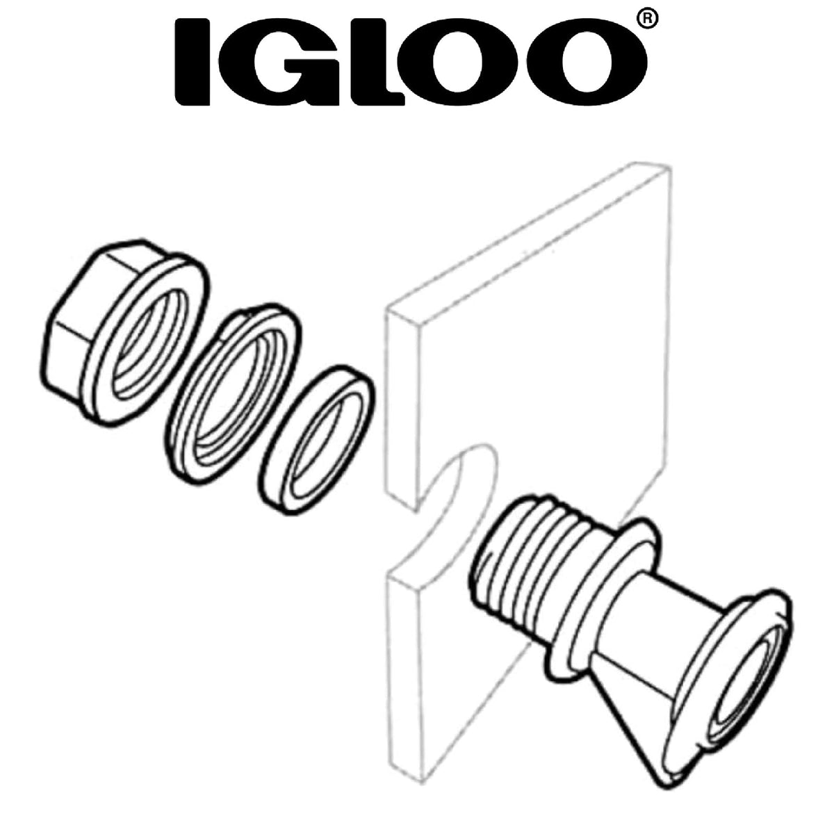 Igloo Espiga de botón pulsador para jarras de Bebidas enfriadoras de Agua de 2 a 10 galones
