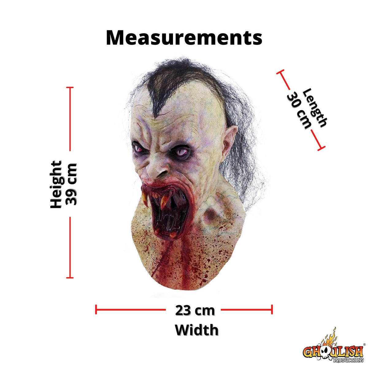 Viper Máscara de Vampiro Sangriento, Máscaras de Vampiros Chupa Sangre Ideales para Disfraz de Halloween y Fiestas de Disfraces