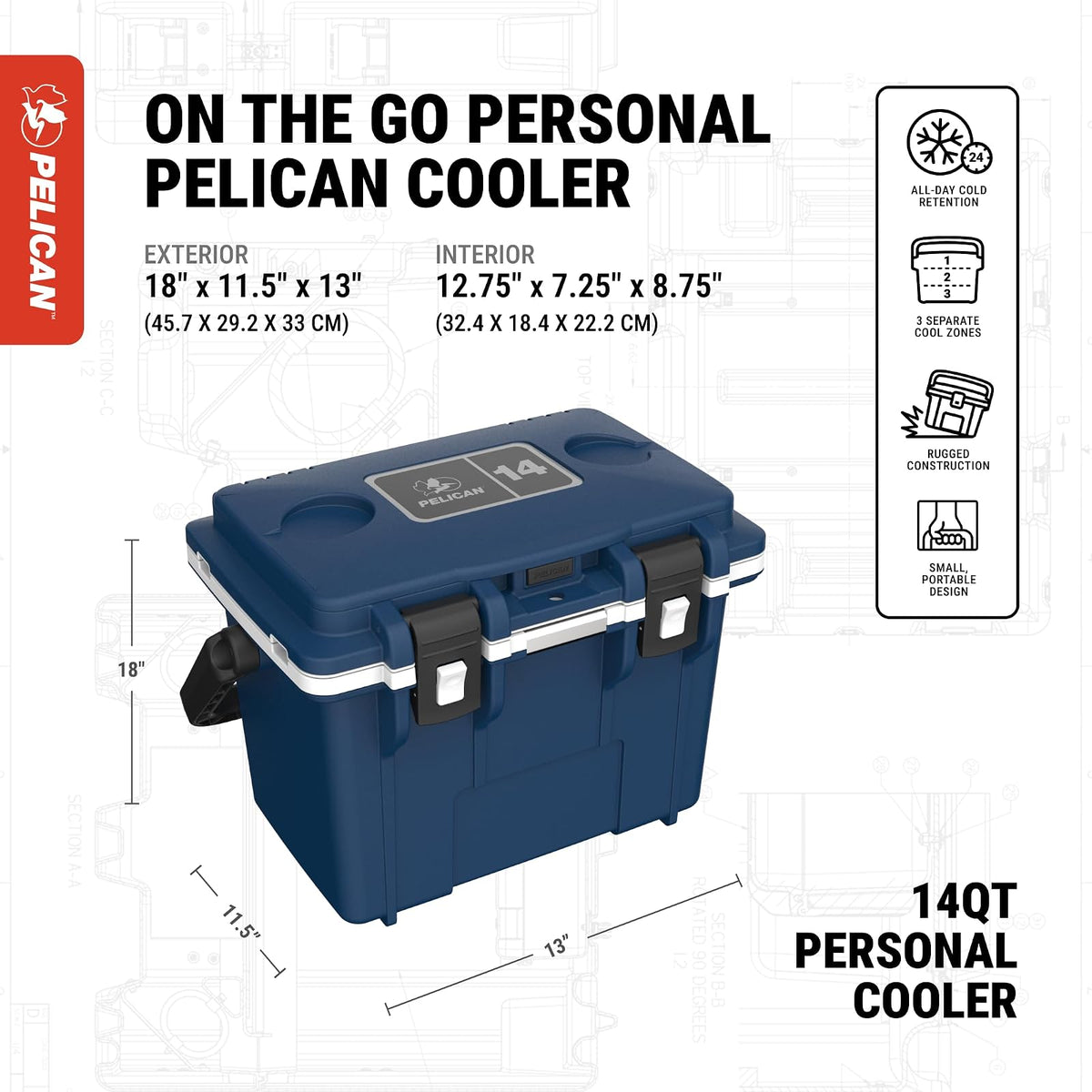 Pelican 14 Quart Cooler