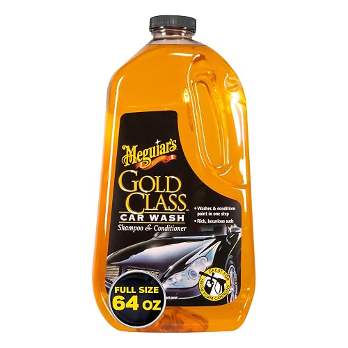 Meguiar's, Shampoo y Acondicionador Para Lavado de Autos, Gold Class, G7164, 1.89 L.