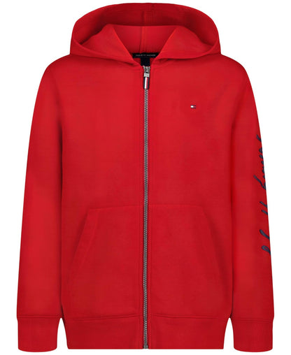 Tommy Hilfiger sudadera con capucha para niños - 10-12 - Signature Tommy Red