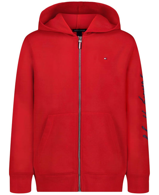Tommy Hilfiger sudadera con capucha para niños - 10-12 - Signature Tommy Red