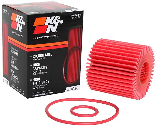 K&N Filtro de Aceite HP-7020 para Lexus/Toyota/Lotus/Scion 2005-2021
