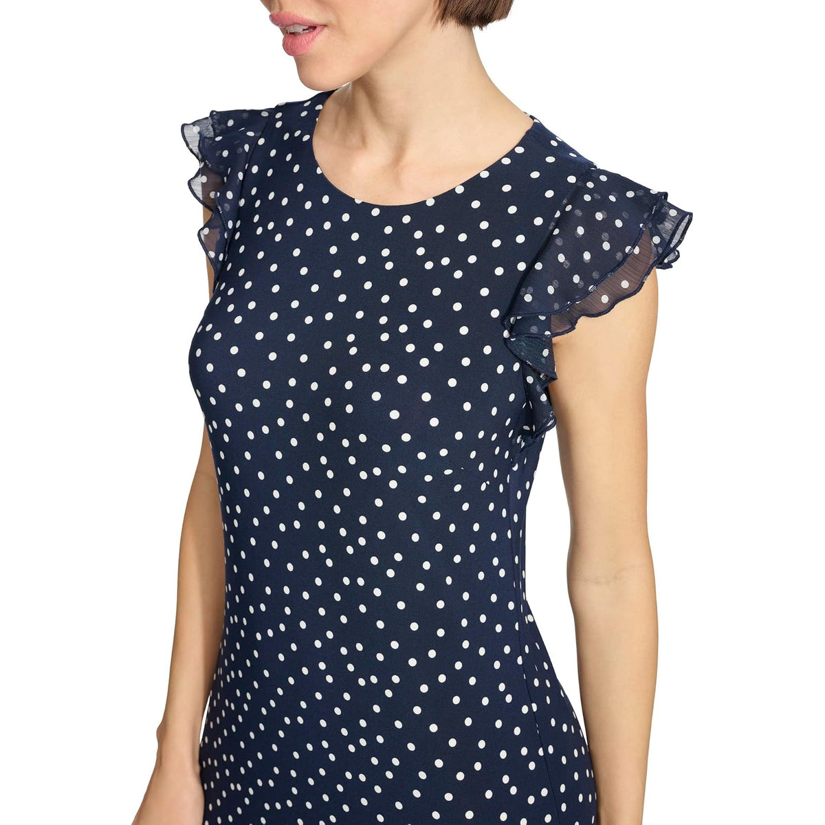 Tommy Hilfiger Jersey de Manga Corta hasta la Rodilla Vestido para Mujer