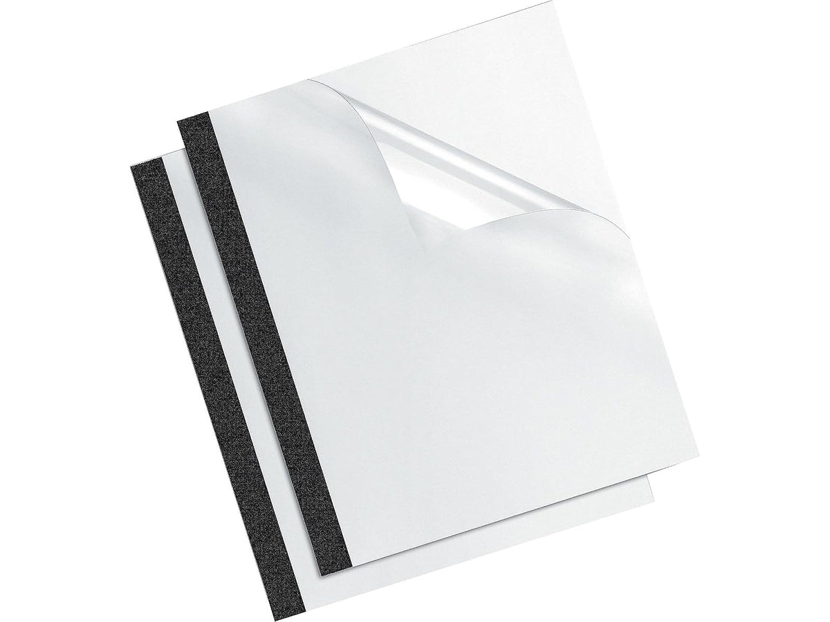 Fellowes 5222701 Thermal Binding Presentation Covers, Letter, Black, 30 Sheets, 1/8", 10 Unidades, Negro Transparente