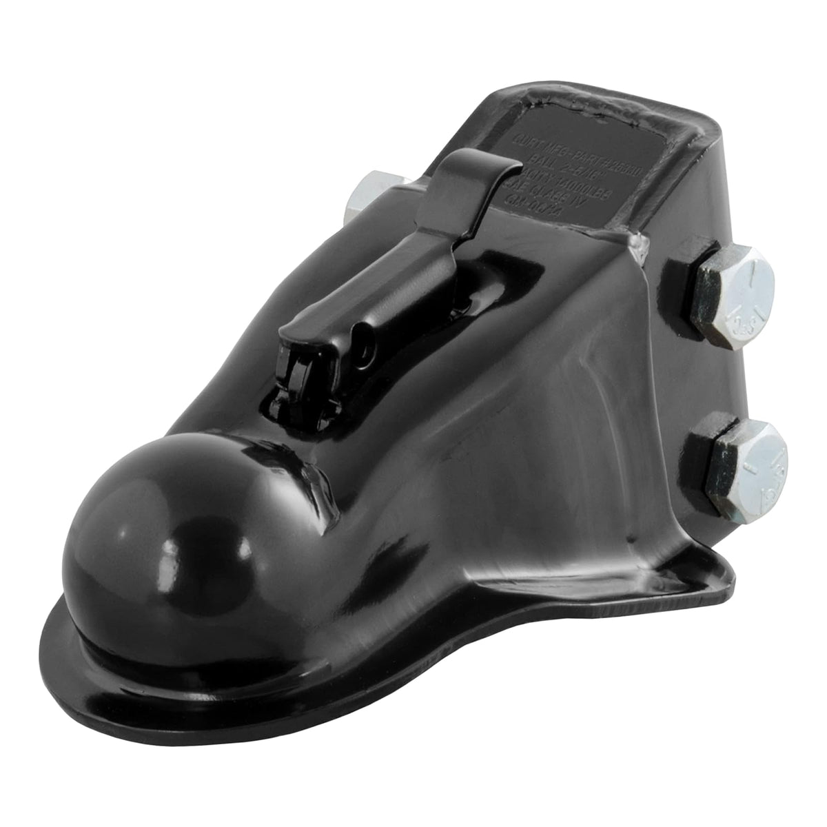 CURT 25330 Acoplador de remolque ajustable de montaje en canal, bola de enganche de 2-5/16 pulgadas, 14 libras